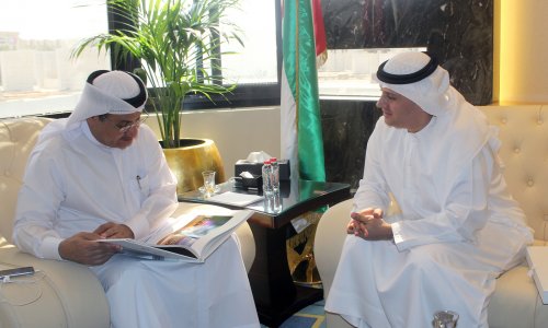 HE Humaid Al Qatami Receives AAU Chancellor