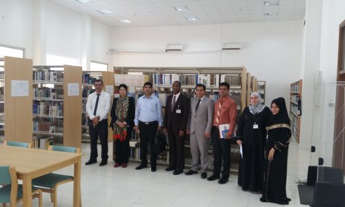 أعضاء هيئة التدريس الجدد في زيارة تعريفية للمكتبة 