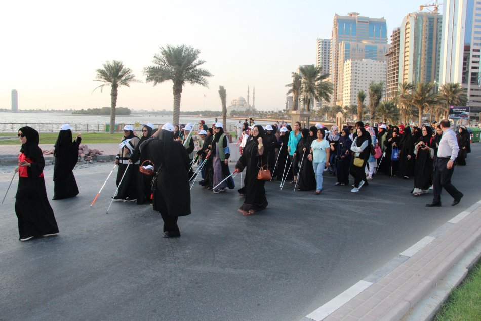AAU Students - Al Ain Campus - Participation at the White stick Event at Sharjah