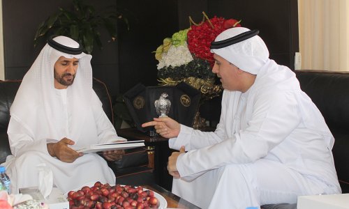 The General Manager of Al Ain Municipality welcomes the AAU Chancellor