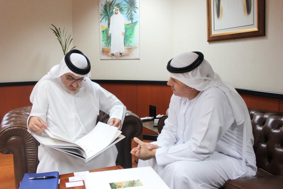 AAU Chancellor meets the CEO of Abu Dhabi Securities Market.