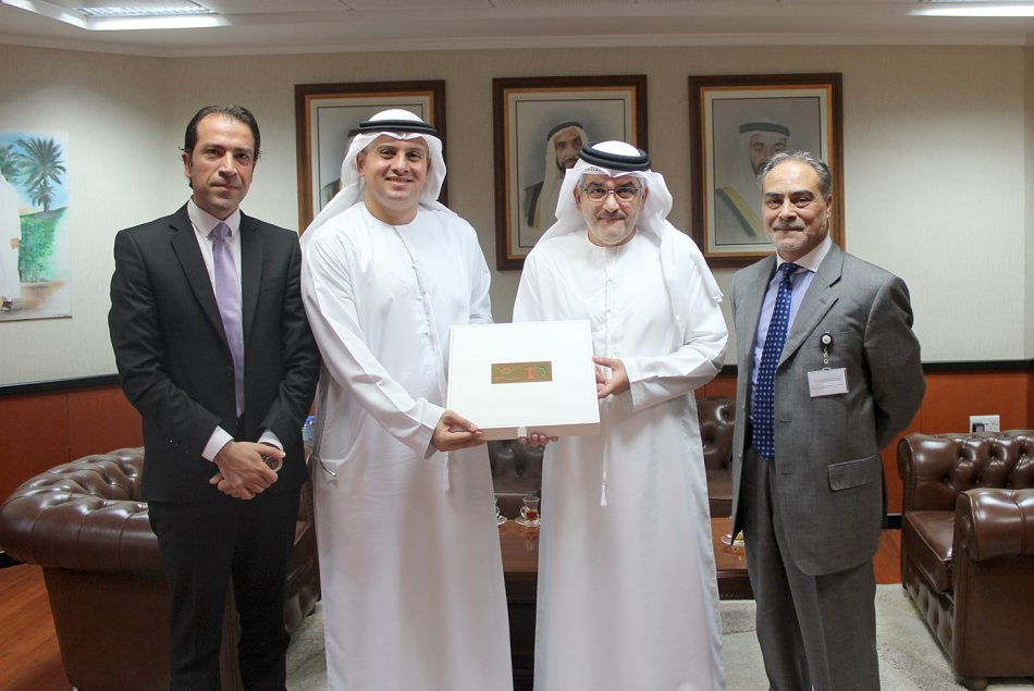 AAU Chancellor meets the CEO of Abu Dhabi Securities Market.