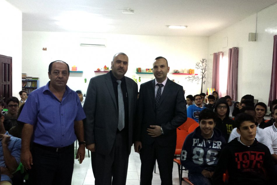 A lecture in Human Development at Ashbal Alquds School