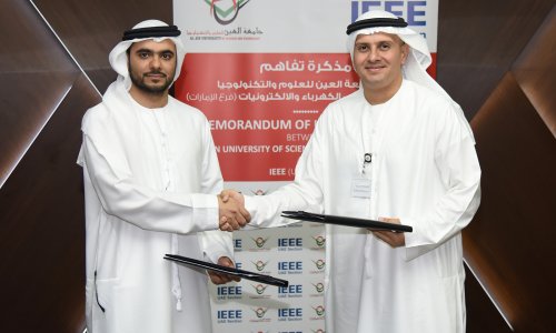 جامعة العين ومعهد مهندسي الكهرباء والإلكترونيات (فرع الإمارات) يتفقان في مجالات متنوعة