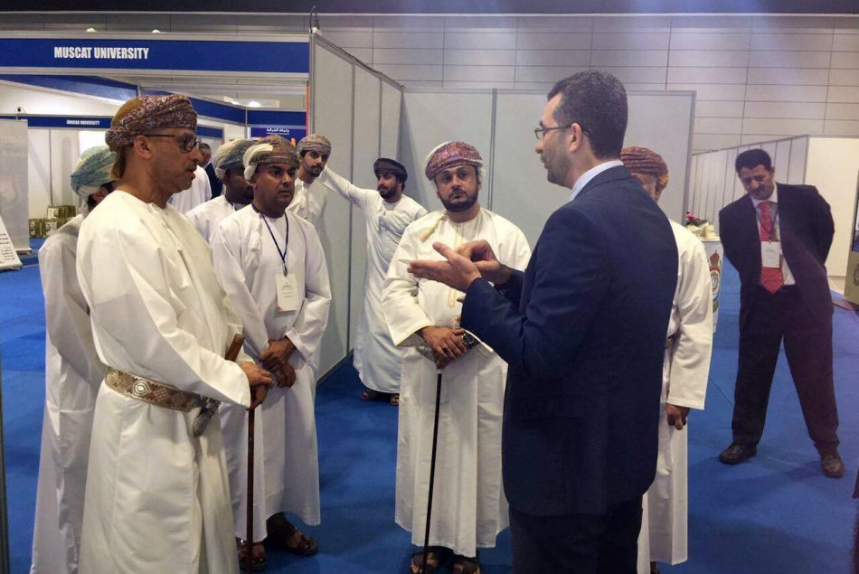 AAU presenting its academic programs in the Higher Education Exhibition