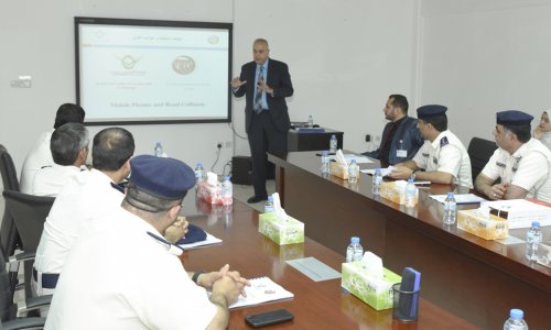 A delegation from AD Traffic had a look at a project about using phones while driving
