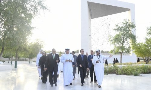 A Delegation from AAU Visit the Founder’s Memorial