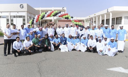 Salem bin Rakad participates with AAU in the National Sports Day activities 