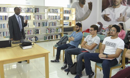 Orientation Week about Khalifa Library for Freshmen Students