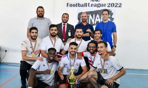 The College of Engineering crowned the championship in the Football League