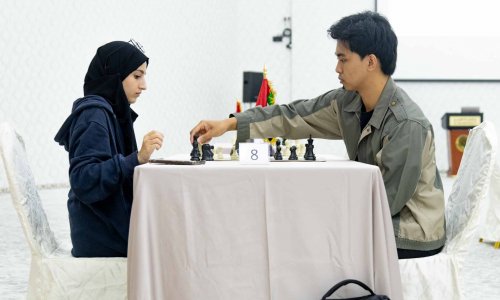 An enthusiastic chess tournament for Al Ain University students