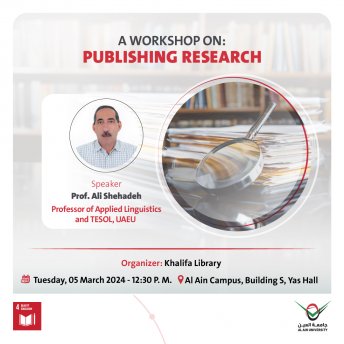 A WORKSHOP ON: PUBLISHING RESEARCH