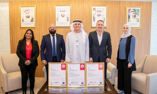 Al Ain University has obtained ISO certification in (Environmental Management, Health & Safety Management, and Facility Management)