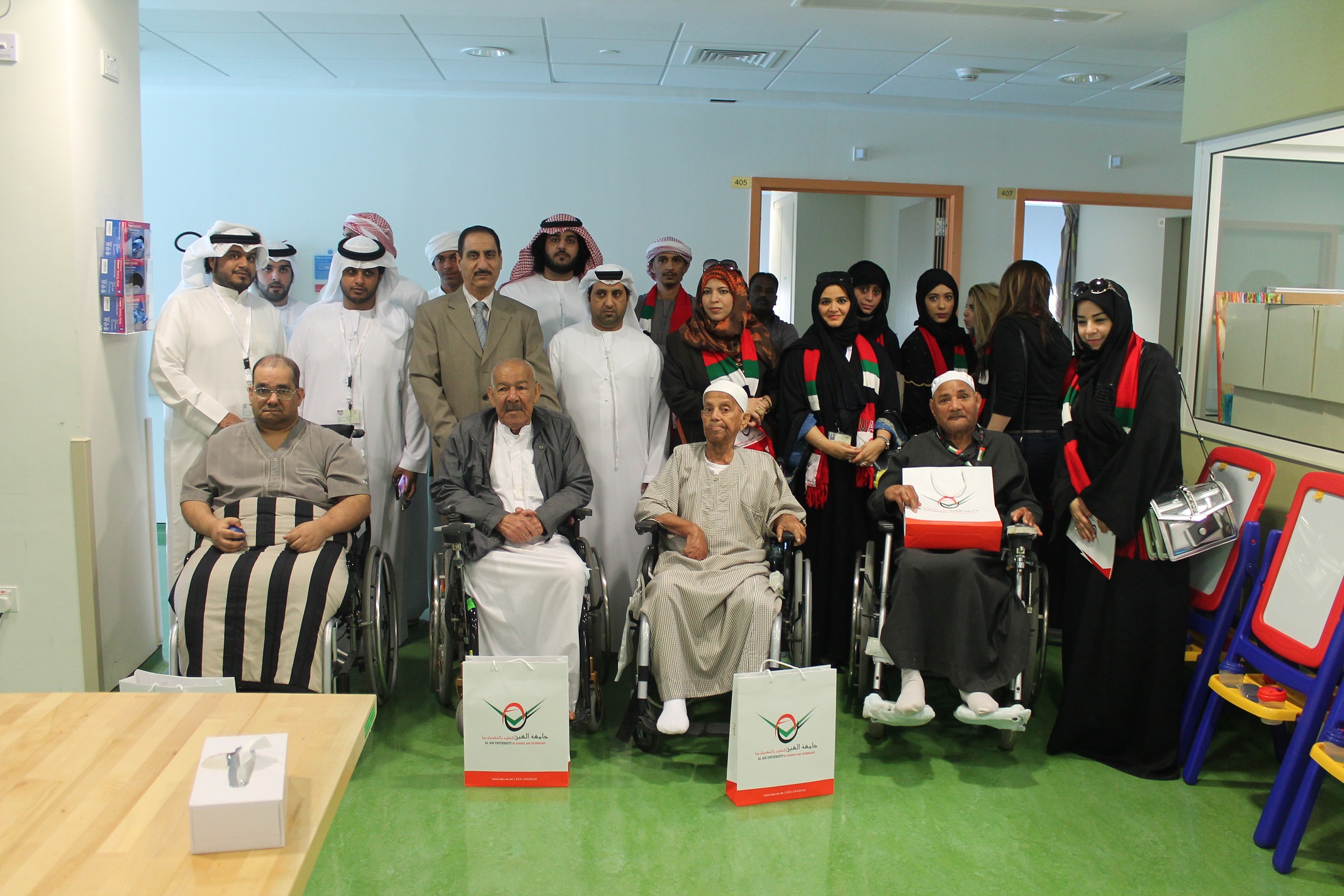 Al Ain University Students Provide Psychological Support for the Eldery and People with Disabilities